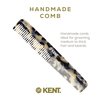 Kent 6T TW Fine Tooth Comb and Wide Tooth Hair Comb Styling Comb for Hair Care, Barber and Beard Combs For Men Grooming-Hair Combs for Men, Women and Kids Hair Care for Wet or Dry, Medium Thick Hair