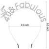 Atoden 40th Birthday Decorations for Women 40 and Fabulous Birthday Headband Silver Tiara Queen Crown 40th Birthday Gifts for Her Happy Birthday Accessories for Woman Party
