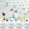 Cartoon Theme Birthday Party Decorations Supplies, Cartoon Party Tableware Include Birthday Banner, Tablecover, 10Pcs 9" Plates, 10Pcs 7" Plates, 20 PCS Napkins
