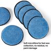 Sukh 16 Pack Microfiber Foam Car Wax Applicator Pad - Foam Applicator Pads Detailing Round 4.72 inch Polishing Sponges for Car Wax Applicator Pad Round Blue