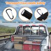 Truck Bed Net, Highly Elastic Cargo Net for Pickup Truck Bed, Stretchable Mesh Organizer for Pickup Trunk Bed, Suitable for Daily Light Loads of Trucks, 4'x4’ Stretches to 7‘x 7’
