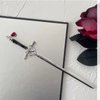 Hair Chopsticks,Comics Chinese Style Hair Pin Cute Hair Sticks for Bun with Tassel Red Gem Hair Accessories for Women Girls Long Hair,Style3 One Size