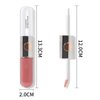Matte Hydrating Lip Glow Oil Transparent Plumping Lip Gloss Double-ended Long-Lasting Wear Non-Stick Cup Not Fade Waterproof Liquid Lipstick for Girls and Women