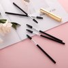 Andibro 5 Pcs Eyelash Brush, Portable Eyebrow Brush Reusable Mascara Brush Wands Portable Spooly Eyelash Eyebrow Brushes Applicators Makeup Lash Spoolies Set for Lash Extensions