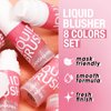 Kyannkara Liquid Blush Makeup Cream Blush For Cheeks Natural Glossy Blush Makeup Velvet Texture(01#)