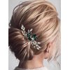 Yean Crystal Bride Wedding Hair Comb Silver Bridal Hair Accessories Rhinestone Hair Piece for Women and Girls