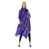 Betty Dain Zodiac Styling Cape, 45" W x 65" L, Lightweight Polyester, Water Resistant, Adjustable Snap Closure, Purple Color, Zodiac Signs Pattern Design