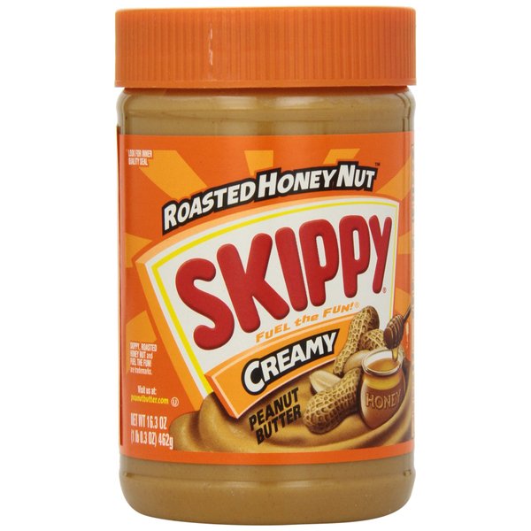 Skippy Roasted Honey Nut Creamy Peanut Butter, 16.3 oz
