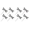 LALAFINA 8 Pcs Dragonfly Hair Clips Retro Dragonfly Style Hairpins Metal Alloy Hair Barrettes Vintage Dragonfly Bobby for Girls Women Wedding
