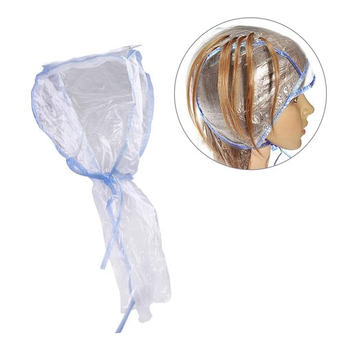 12pcs Highlighting Cap with Hook Hair Highlighting Cap Tinting Caps Salon Hair Cap Hair Highlight Cap Supplies Silicone Hair Tie Frosting Coloring Cap Brighten Clamshell Pack