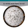 SaltWorks All Natural Black Truffle, Stay Fresh Pouch White Crystals and Brown Truffle Pieces, Sea Salt, 3.5 Oz