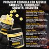 Creatine Monohydrate Gummies 5g for Men & Women, 7000mg with BCAA, Collagen Peptides, L-Taurine, Vitamin B12, D3, Chewables Creatine for Muscle, Delicious Natural Lemon Flavor, Sugar Free, 2 Pack