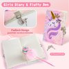 Cherry Tale Unicorns Gifts for Girls, Kids Unicorn Stuffed Animal Plush Toy with Diary Headband Eye Mask Christmas Birthday Gifts for Little Girls Age 5 6 7 8 9 10