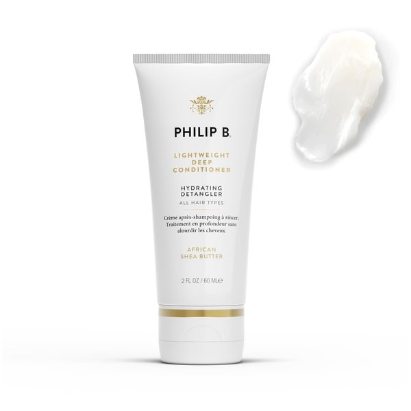 PHILIP B Light-Weight Deep Conditioner 2 oz. (60 ml) | Hair Moisturizer Detangler, Adds Shine and Smoothness to Hair, All Hair Types