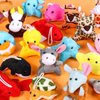 Sumind 42 Pcs Mini Plush Animals Toys Set, Cute Small Stuffed Animal Plush Keychain Decorations for Easter Themed Party Favors, Carnival Prizes, Classroom Rewards, Goodie Bags Filler (Cute Style)