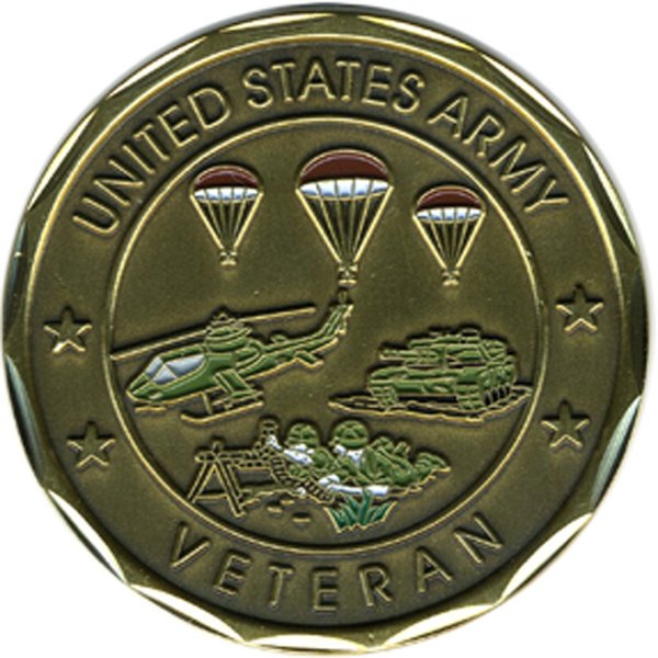 EC Collectible Veteran Service Army Coin US Army Coins Military Gifts for Men Women
