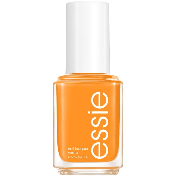 essie nail polish, Break It Sundown, summer 2022 collection, vibrant orange, 8-free vegan vibrant orange, 8-free vegan 0.4600 fl oz