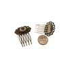 Handmade Anatomical Eye Hair Comb (Antique Bronze)