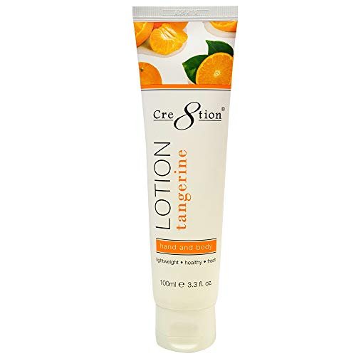 Cre8tion Spa Hand & Body Lotion Nourishing Skin Lotion Moisturizer From Dryness and Flaking 100 ml/fl. 3.3 oz (Tangerine)