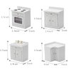 Wooden Dollhouse Miniature Furniture Kitchen Play Cabinet Fridge Set Freely Combined 1/12 Scale