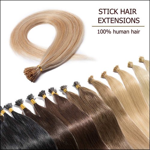 Benehair U Tip Human Hair Extensions 18 Inch U Tip Keratin Hair Extensions Real Remy Hair Fusion Hair Extension Ash Blonde Mixed Bleach Blonde #18&613 Pre Bonded Human Hair Extensions 100 Strands 50g