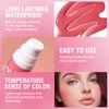 Kyannkara Liquid Blush Makeup Cream Blush For Cheeks Natural Glossy Face Cream Blush Makeup Velvet Texture(03#)
