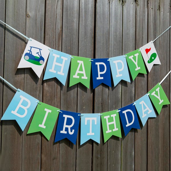 Golf Happy Birthday Banner, Golf Happy Birthday Decorations, Golf Themed Birthday Party Supplies Decorations, Sport Theme Happy Birthday Banner, Golf Sports Themed Party Decoration, One Groovy
