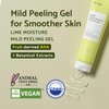 IUNIK Lime Moisture Mild Peeling Gel 3.04 Fl Oz - Gentle Exfoliating Deep Cleansing Glowing - Smooth with AHA & Fruits Complex - Control Sebum Clear Dead Skin Cells Blackheads Pore-Minimizing Vegan
