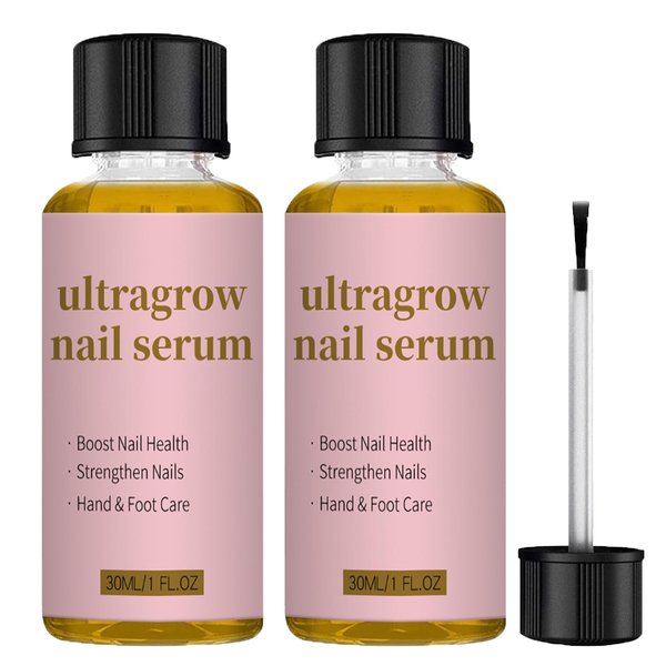 UltraGrow Nail Serum, Nail Growth Serum for Brittle Peeling Breaking Thin Nails, 1 fl.oz