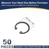 PATIKIL 50 Pcs Internal Retaining Rings, 25mm C-Clip Snap Ring 65 Manganese Steel Internal Retaining Circlip Snap for Automotive Grooved Shafts Stud