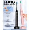 Electric Toothbrush for Adults, Sonic Toothbrush with 5 Modes & 3 Intensity Levels, 40,000 VPM Toothbrushes with 12 Brush Heads, IPX7 Waterproof Tooth Brush, One Charge for 60 Days, 2-Min Timer