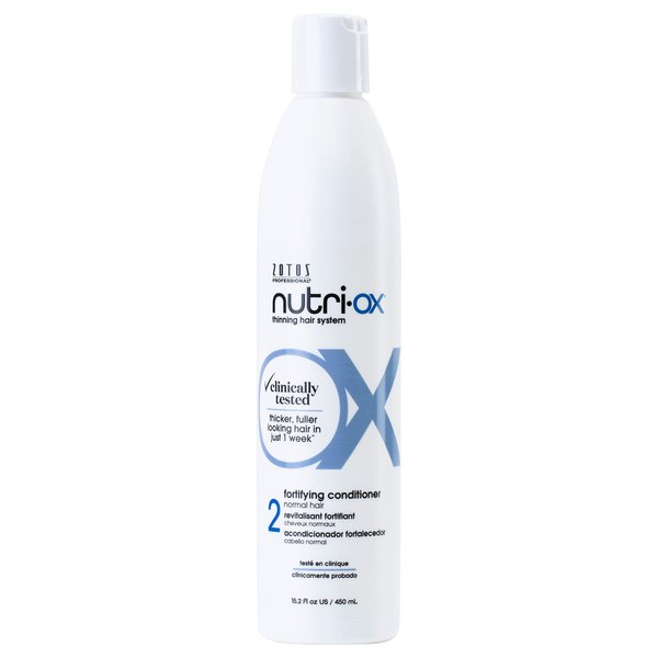 NUTRI-OX Fortifying Conditioner Normal for Thinning Hair | Thicker, Fuller-Looking Hair | Clinically & Dermatologically Tested | Peppermint | Color-Safe | 15.2 Fl Oz