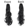 22 Inches Ponytail Extension Claw Clip Hair Extensions Ponytail Long Curly Wave Hair Extension F8/22 Natural Looking Synthetic Hairpiece for Women