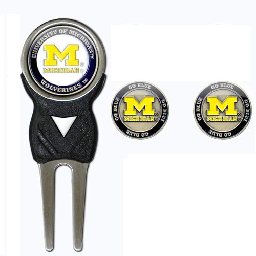 Mobile Pro Shop Divot Repair Tool with 3 Double-Sided Removable Magnetic Golf Ball Markers Lightweight & Highly Durable-Best Divot Fixer