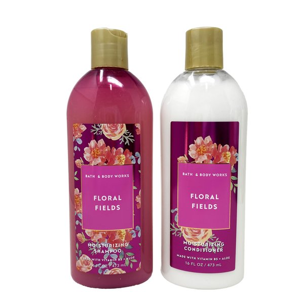 Generic Bath and Body Work Floral Fields - Duo Set - Shampoo and Conditioner