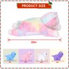 5 Pieces Cat Stuffed Animals for Girls, 1 Big Colorful Mommy Cat with 4 Mini Kittens, Soft Plush Toys for Kids 3 4 5 6 7 8 9 Years, for Baby, Toddler, Girls, Boys