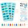 ZYFLSQ My Water Broke Baby Shower Game 60 Multicolor Mini Plastic Babies, 3 Ice Cube Trays, 1 Sign