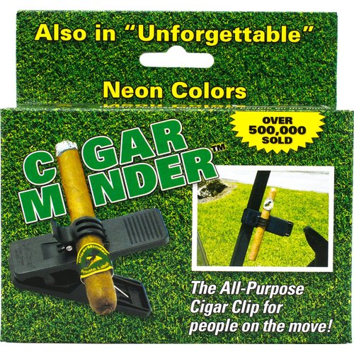 Cigar Minder Clip - All Purpose Cigar Holder (Black)