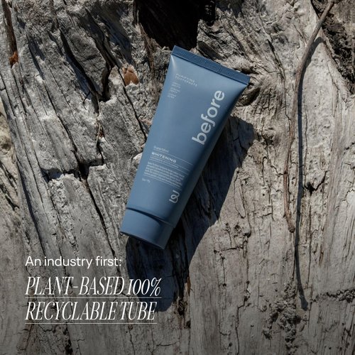 All Natural Whitening Toothpaste, SuperMint, Clean Natural Ingredients, Balanced Foaming, Low Abrasion, Long Lasting Freshness, Plant Based Recyclable Tube, 3.5 oz