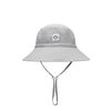 Baby Sun Hat Smile Face Toddler UPF 50+ Sun Protective Bucket hat Nice Beach hat for Baby Girl boy Adjustable Cap Gray