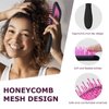 SHINLEA Vented Detangling Hair Brush for Curly Thick Hair | Soft Wave-Shaped Bristles for Massage | Anti-Tangle Hairbrush Women Men Teens | Summer Beach Detangler Brush, Purple