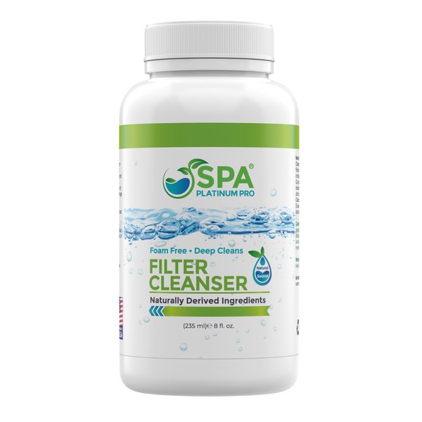 Eco Friendly Spa and Pool Filter Cleanser All-Natural Spa & Hot Tub Filter Cleaner | Foam-Free, Chlorine-Free, & Phosphate-Free Spa Filter Cleaner | Prolongs Filter Life and Leaves No Residue, 8 Oz
