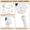 Adjustable Baby Monitor Mount for VTech VM901/VM924/VM928/VM923/RM7764/RM5764/RM5754 Baby Monitor, Flexible Tripod Holder for Crib, with Non-Slip Silicone, Tool-Free Installation