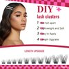 Lash Clusters DlY Eyelash Extensions 40D 0.07 C Curl 14-18mm Eyelash Clusters Mixed Tray Cluster Eyelash Extensions Natural individual Lashes (W-40D-0.07C-14-18)