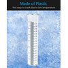 Lueudu 7" Plastic Rain Gauge Replacement Tube, 8.25 x 2.25 x 1.75 inches Cold Resistance Crack Resistance for Outdoor Garden Yard Home, 2PCS