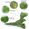 VSFNDB Stuffed Dinosaur Animal Plush Toys 11 Inches Green T-Rex Tyrannosaurus Animal Stuffed Plushies Super Soft Cute Cuddly Pillow Cushion Rex Stuff Dolls Gifts for Children Kids Boys Girls, 11Inches
