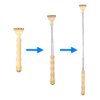 HEYSONG Bamboo Back Scratcher for Easy to Reach Itch Point Self-Therapeutic Telescoping Office Daily Body Scratcher IF0007