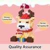 Hisgeru Christmas Building Blocks Deer Compatible with Lego Christmas Micro Blocks Stacking New Toys Holiday Present Box New Year Birthday Gifts for Kids 7 8 9 10 11 12 Years Old (Reindeer)