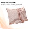 2 Pack Satin Pillowcase with Latent Zipper, Adjustable Satin Eye Mask for Sleeping and Satin Volume Scrunchie for Hair and Skin, Standard Size (Pink, Leopard Style)