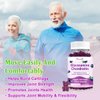 Vazatisi Sugar Free Glucosamine Chondroitin Gummies, 1500mg Glucosamine with MSM Calcium & Boswellia, Support Cartilage, Joint Structure & Tissue, Joint Support Supplement for Men and Women - 60 Cts